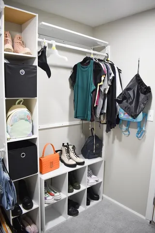 a view of walk in closet