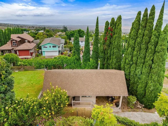 an aerial view of multiple house