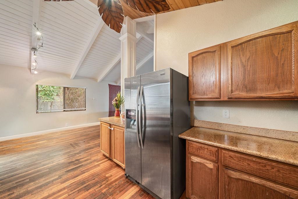 12 Upper Kimo Drive Kula, HI 96790 - Photo 10 of 30 a kitchen with stainless steel appliances granite countertop a refrigerator and a sink