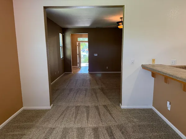 a view of an empty room