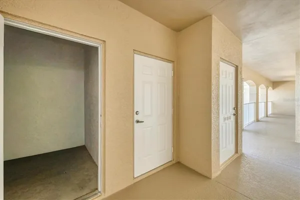 a view of closet area