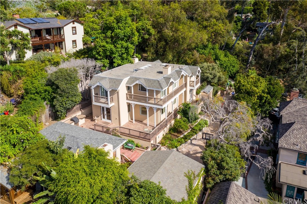652 Agate Street Laguna Beach, CA 92651 - Photo 3 of 19 an aerial view of a house with a yard