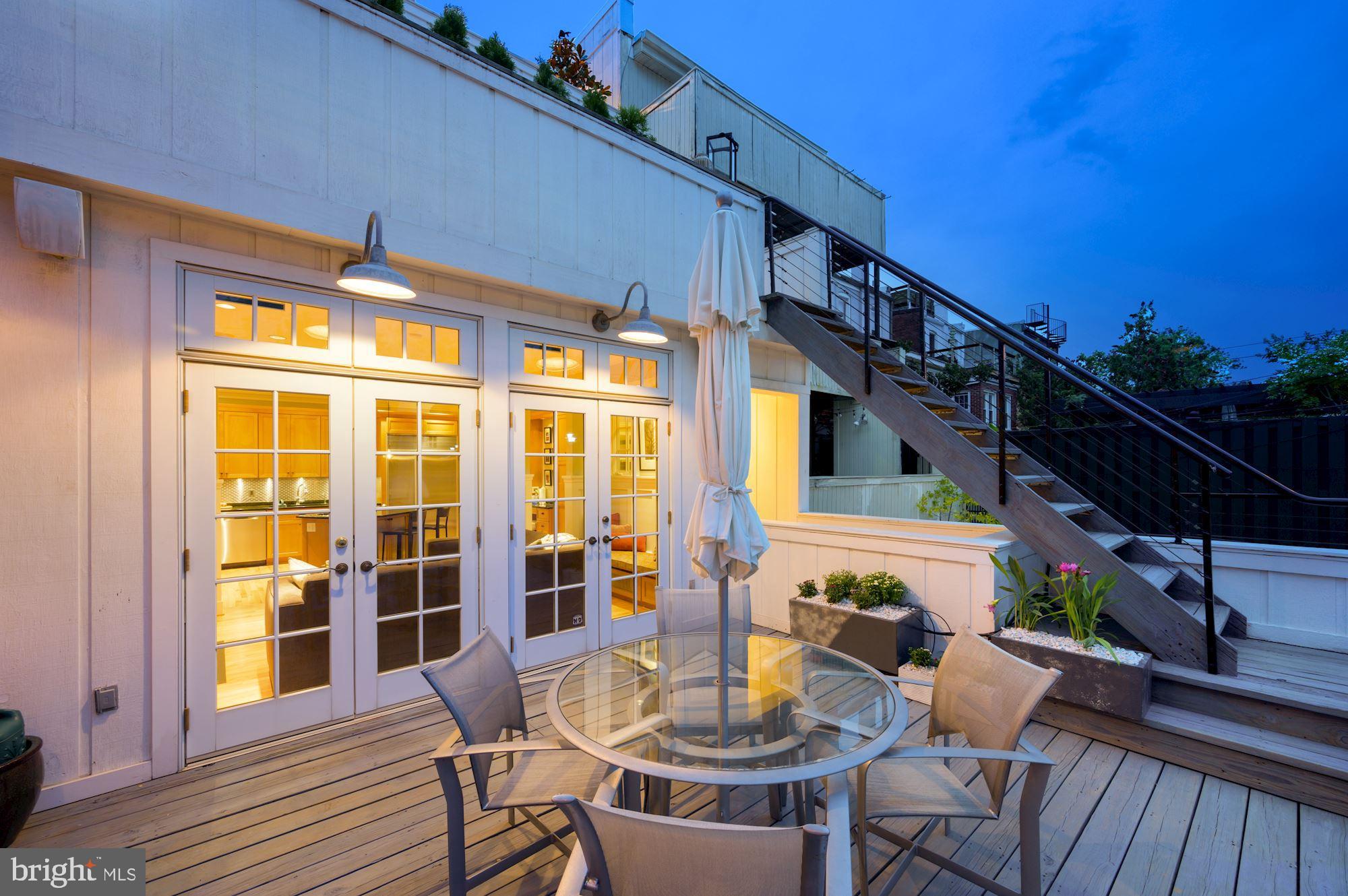 1858 Kalorama Road Northwest Washington, DC 20009 - Photo 105 of 113 Sunset View of Main Level Deck