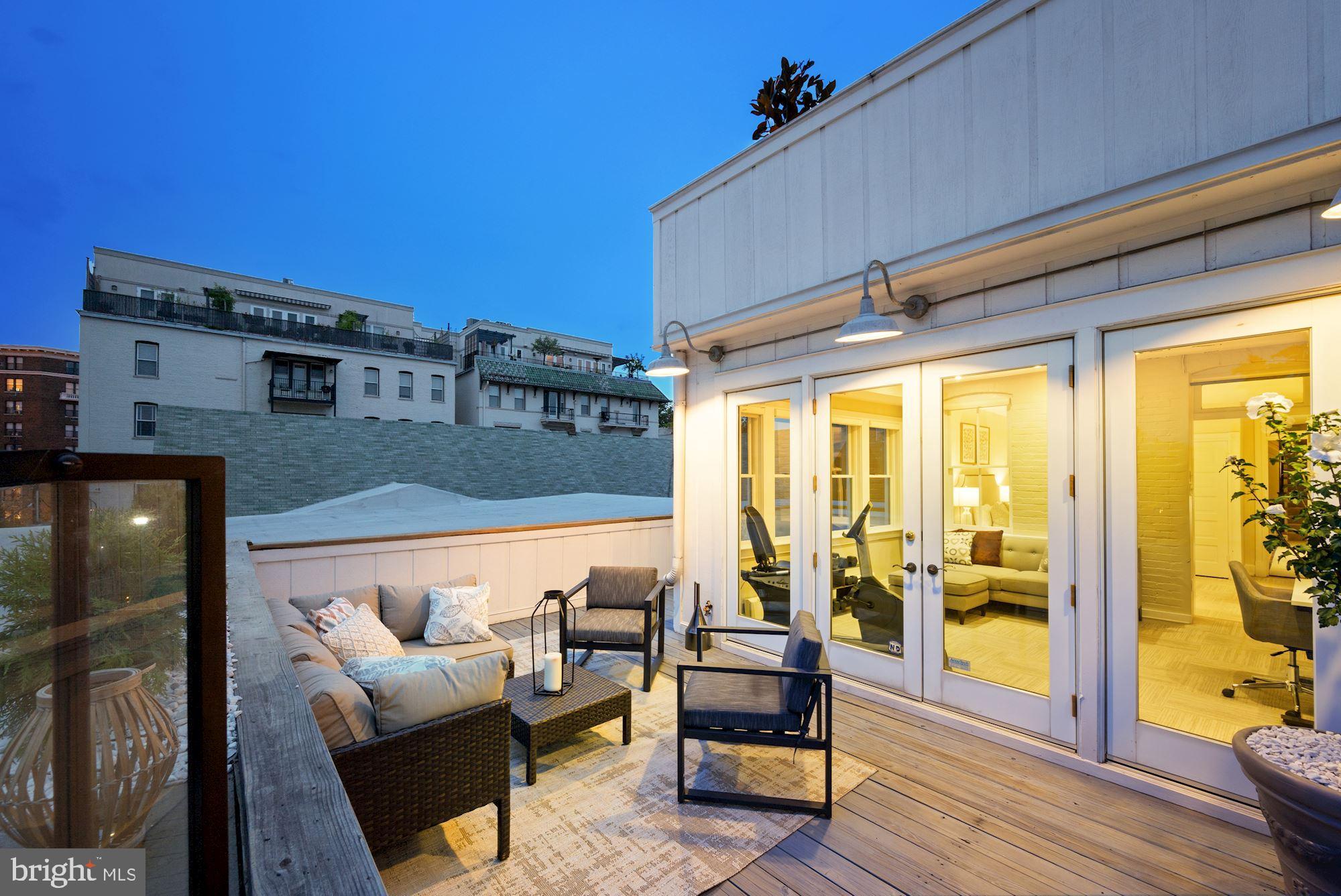 1858 Kalorama Road Northwest Washington, DC 20009 - Photo 107 of 113 Sunset View of Second Level Deck