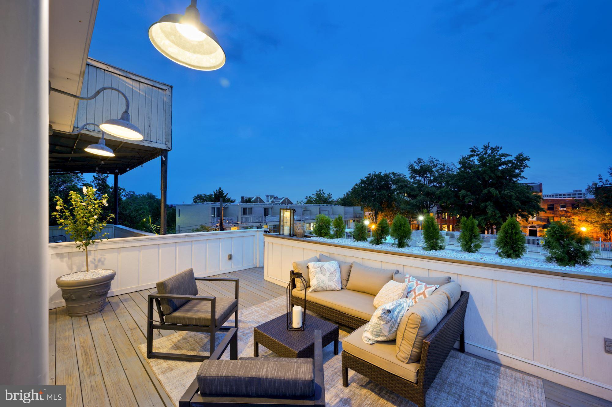 1858 Kalorama Road Northwest Washington, DC 20009 - Photo 108 of 113 Sunset View of Third Level Deck