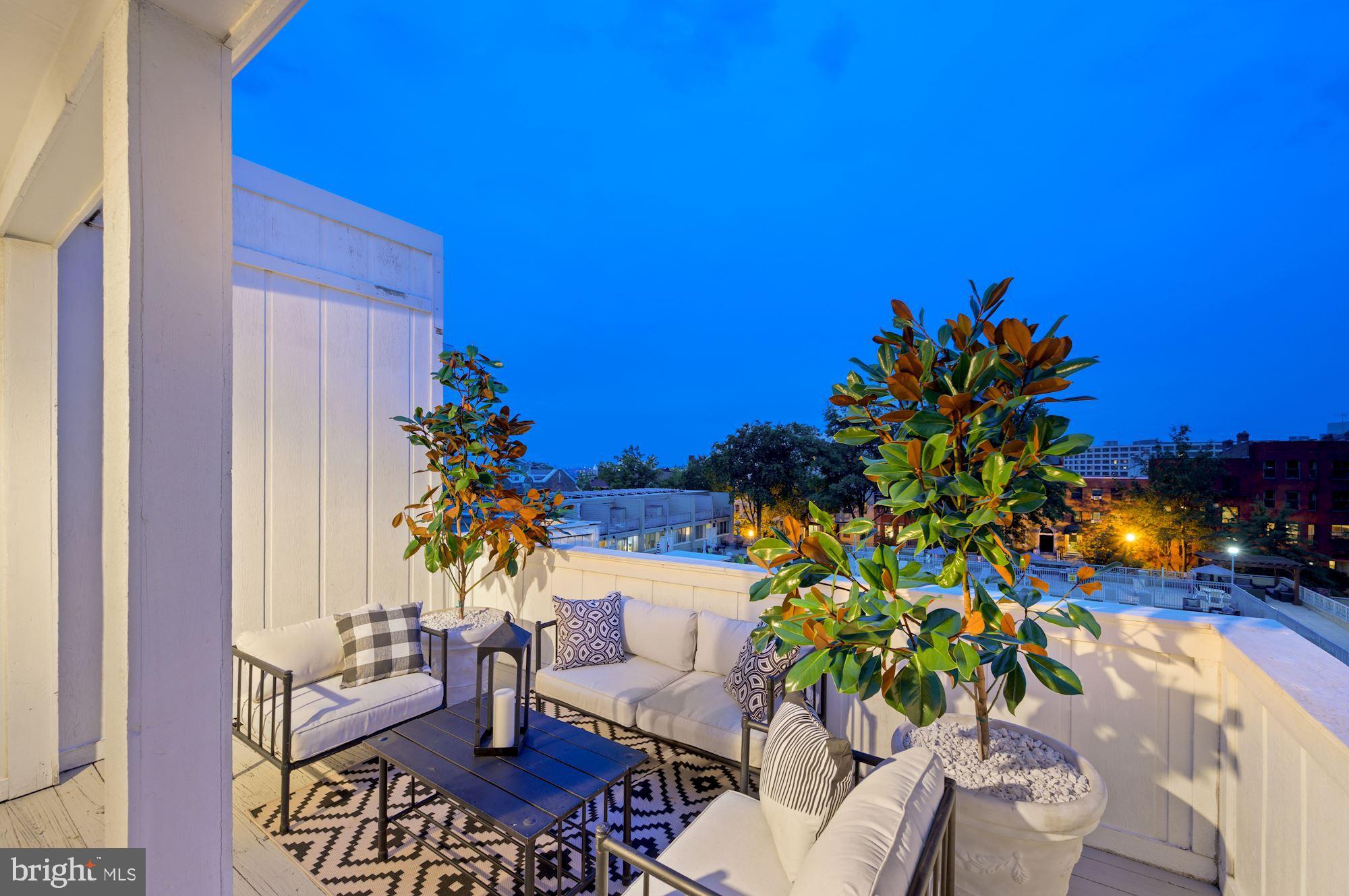 1858 Kalorama Road Northwest Washington, DC 20009 - Photo 109 of 113 Sunset View of Third Level Deck