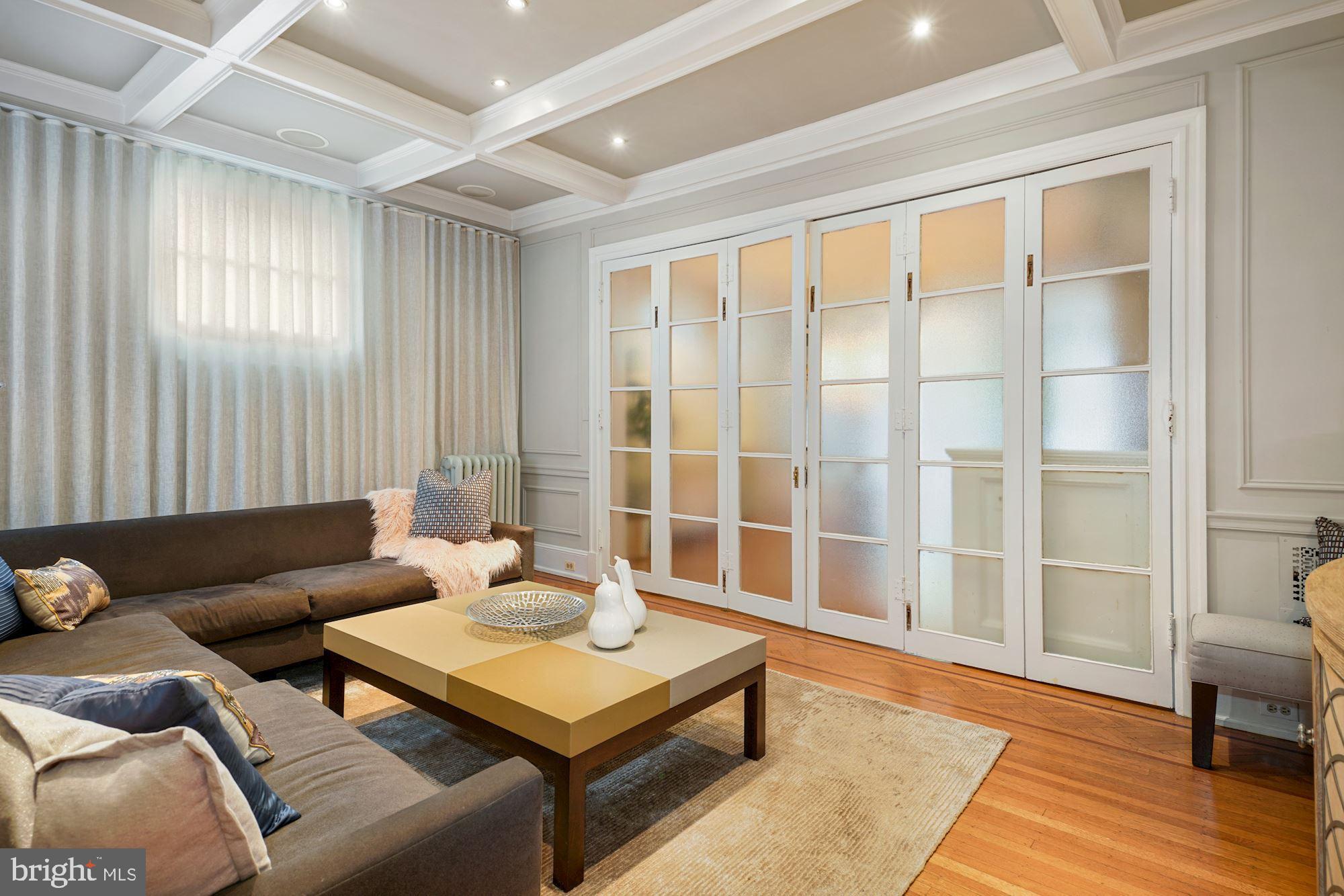 1858 Kalorama Road Northwest Washington, DC 20009 - Photo 15 of 113 Media Room view with French Doors