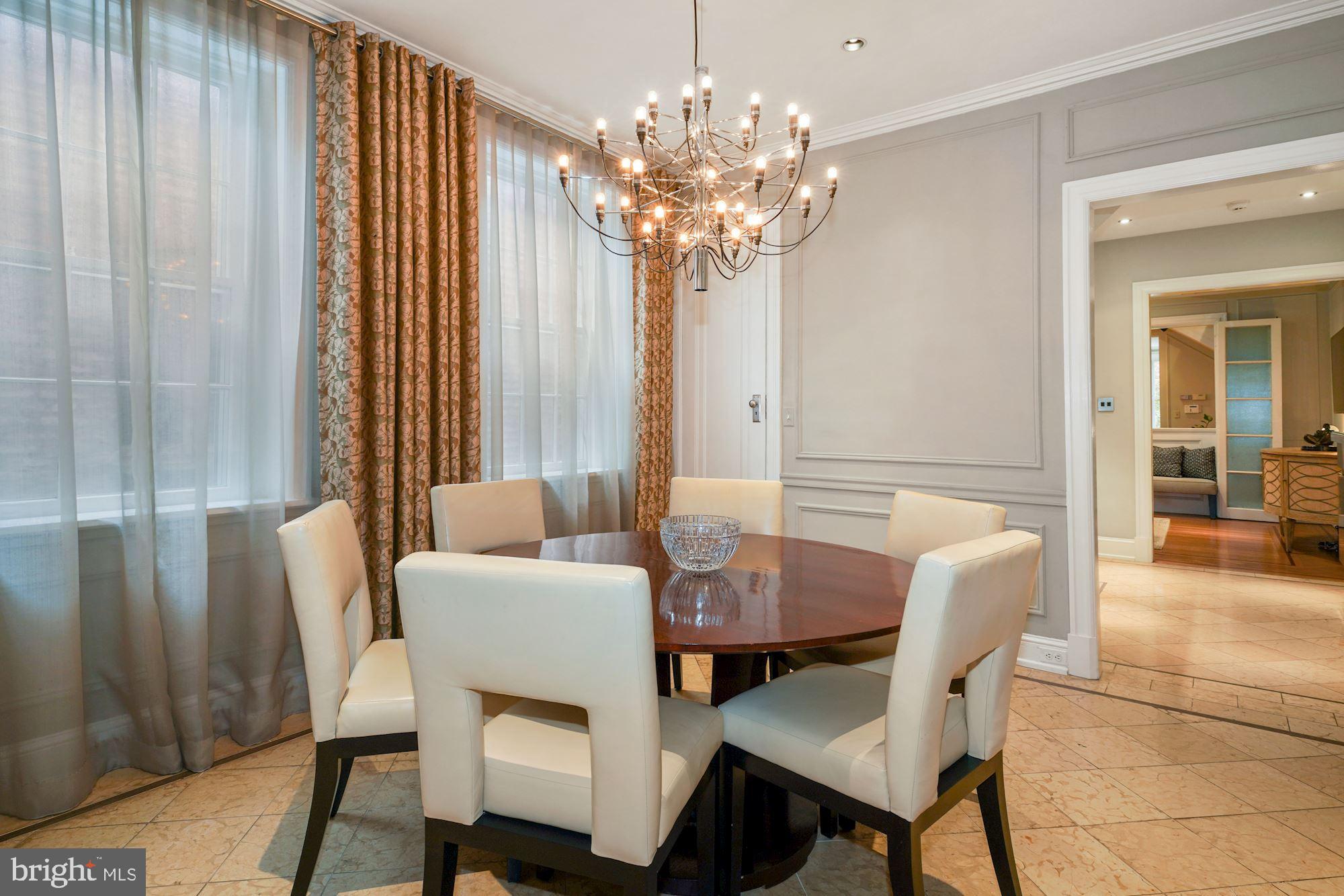 1858 Kalorama Road Northwest Washington, DC 20009 - Photo 94 of 113 Formal Dining Room with Back Stairway Entrance