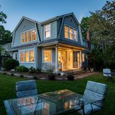 a view of a yard in front of house
