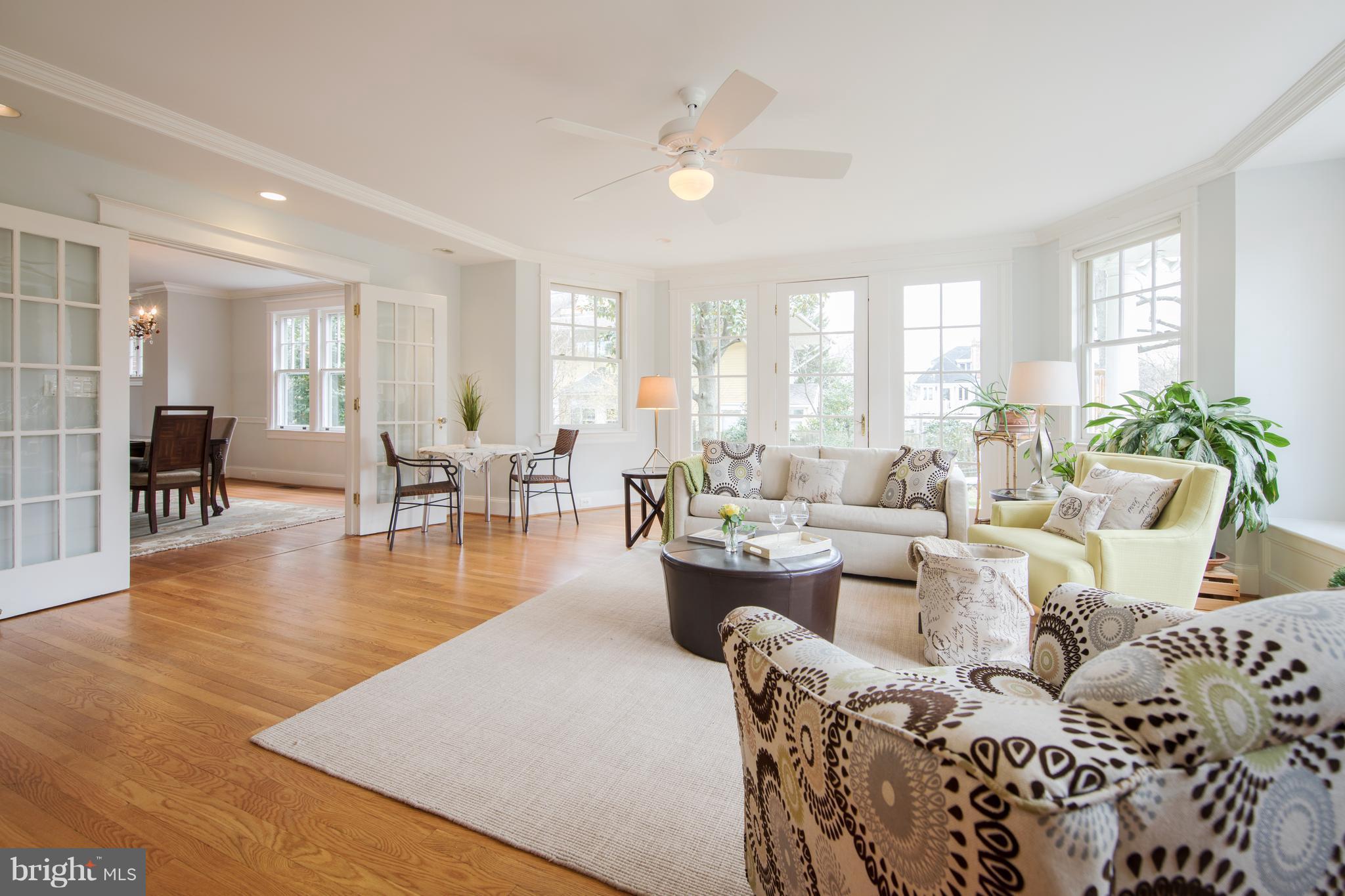 3430 34th Place Northwest Washington, DC 20016 - Photo 11 of 29 a living room with furniture and wooden floor