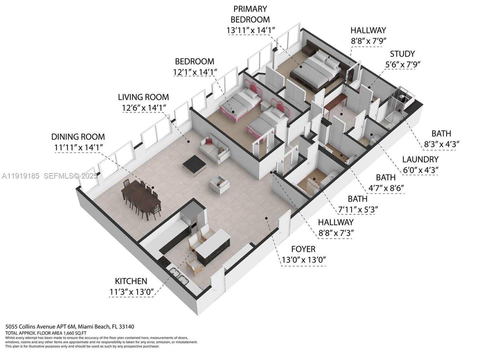 5055 Collins Avenue, Unit 6M Miami Beach, FL 33140 - Photo 23 of 42 a picture of a book and a bed