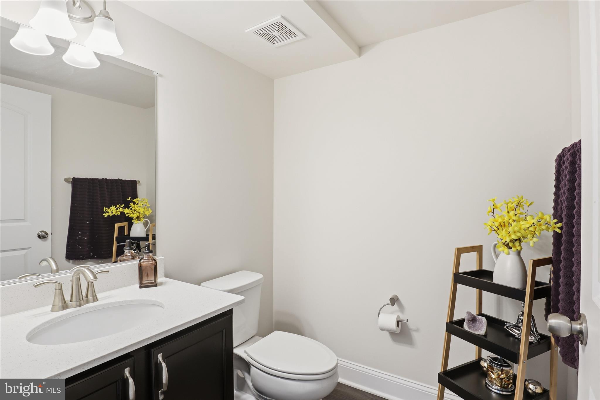 16416 Fife Way Bowie, MD 20716 - Photo 32 of 43 a bathroom with a sink vanity mirror and toilet