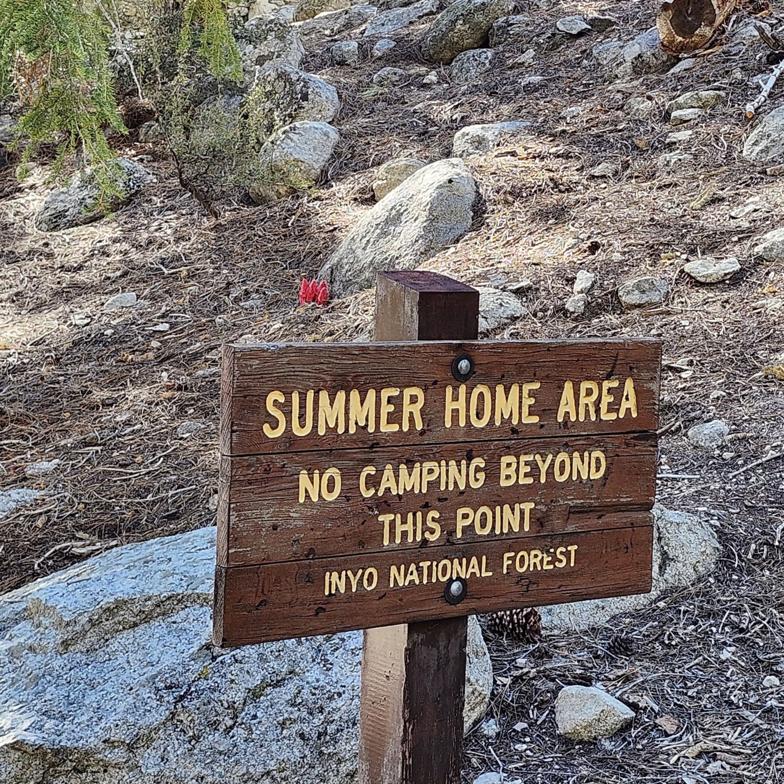 22 Whitney Portal Road Lone Pine, CA 93545 - Photo 5 of 32 Entrance to cabin area