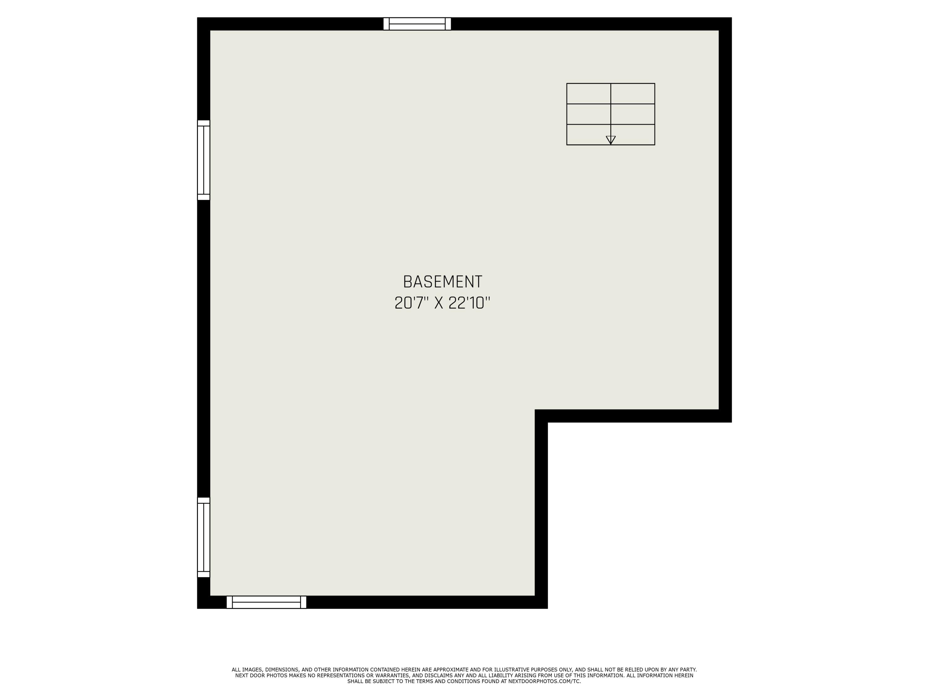 7979 Sinclair Road Eau Claire, MI 49111 - Photo 26 of 26 FLOOR PLAN, BASEMENT
