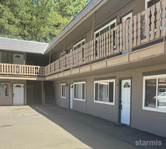 a front view of a building