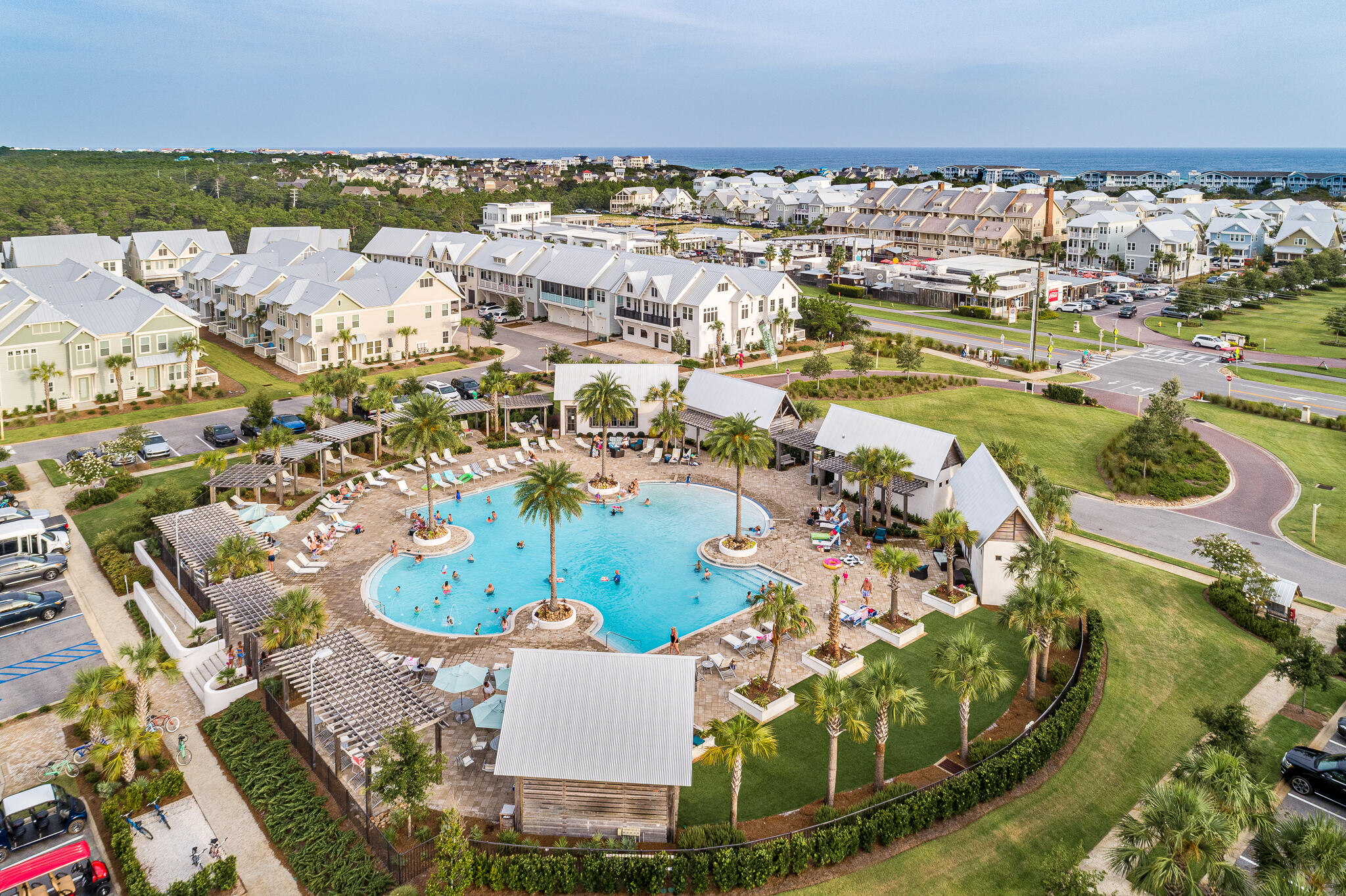 Undisclosed Address Inlet Beach, FL 32461 - Photo 21 of 25 an aerial view of a house with a outdoor space