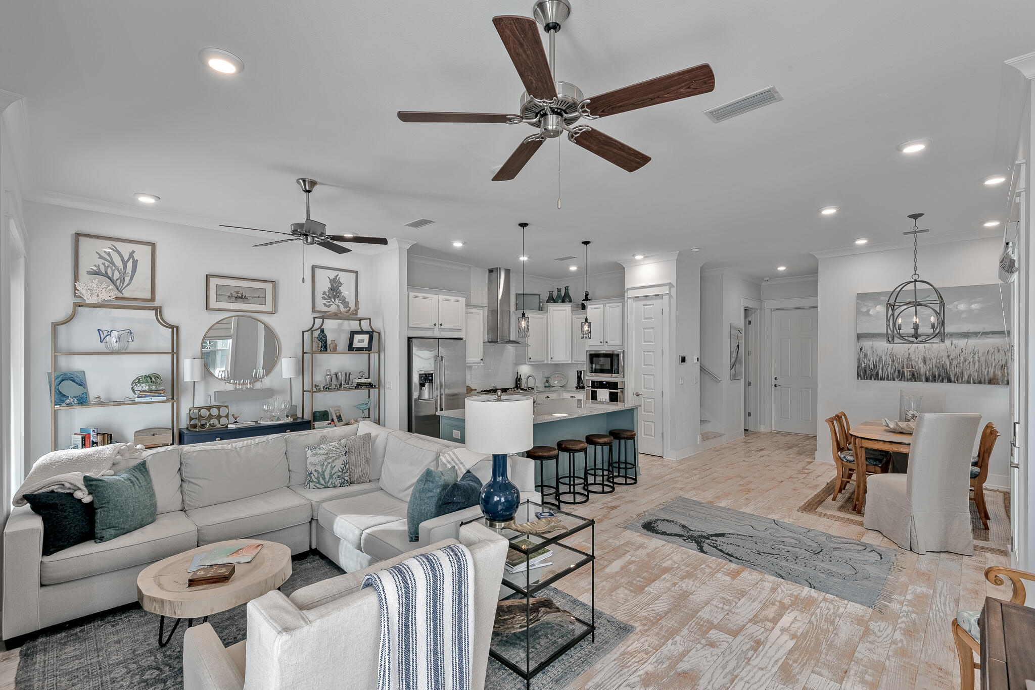 Undisclosed Address Inlet Beach, FL 32461 - Photo 4 of 25 a living room with furniture and a view of kitchen