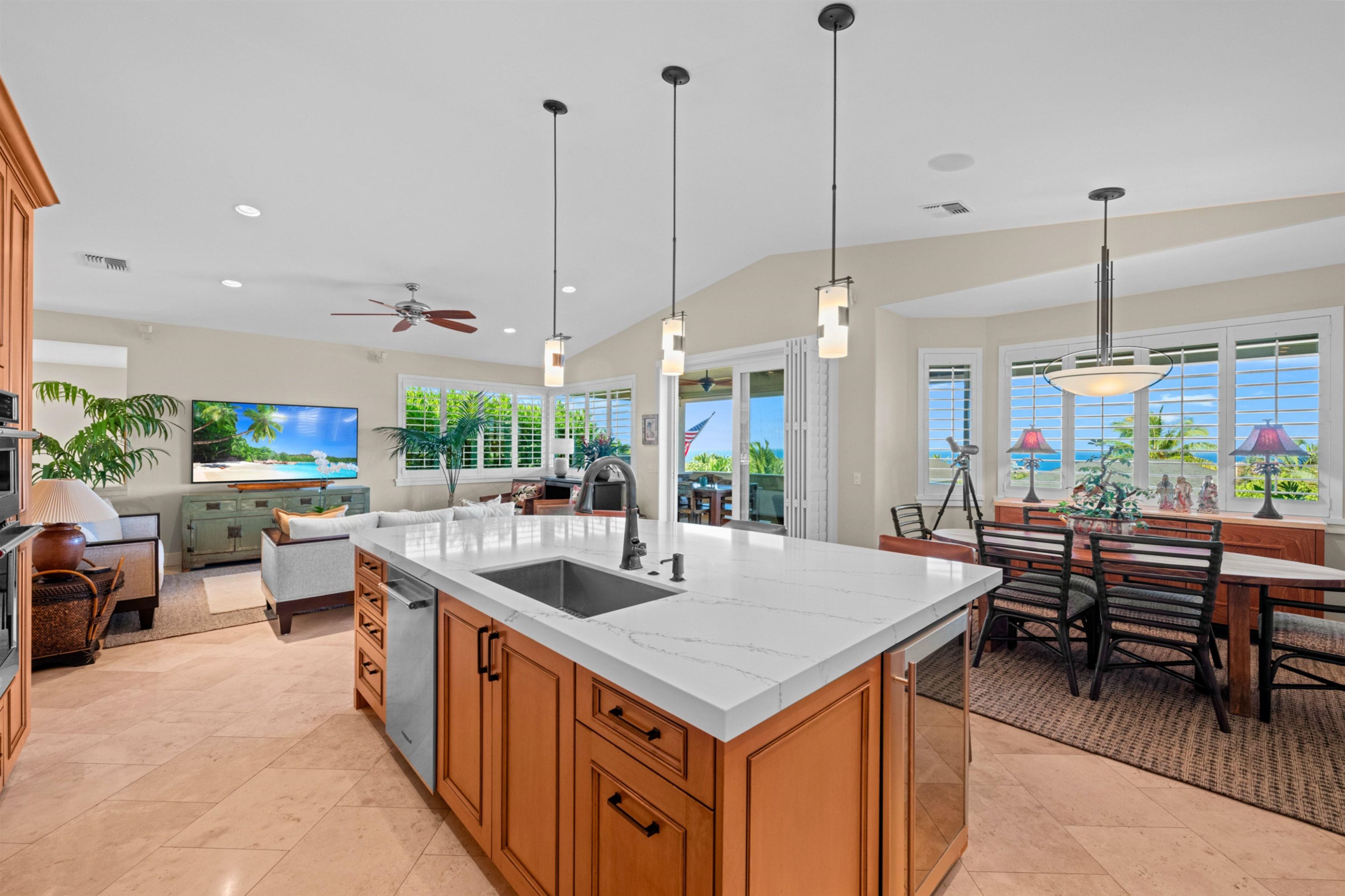 17 Kahana Ridge Place Lahaina, HI 96761 - Photo 9 of 50 a kitchen with a large counter top
