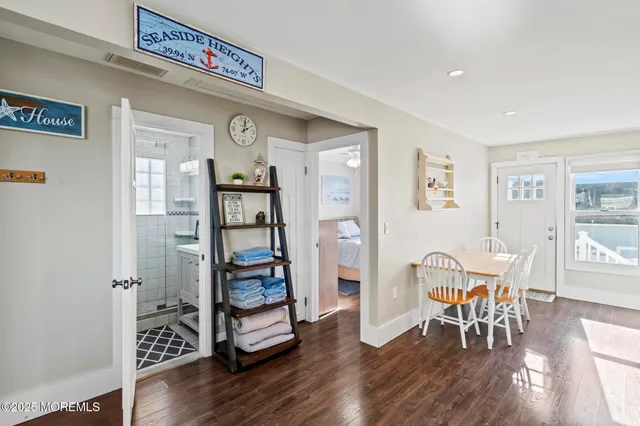 a view of balcony with ocean view