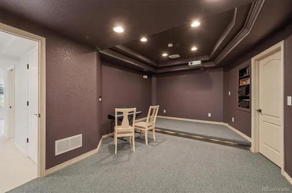 a view of a room with chairs