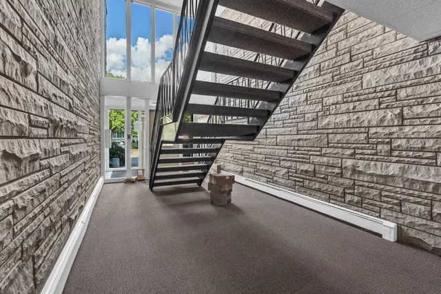 a view of outdoor space with stairs