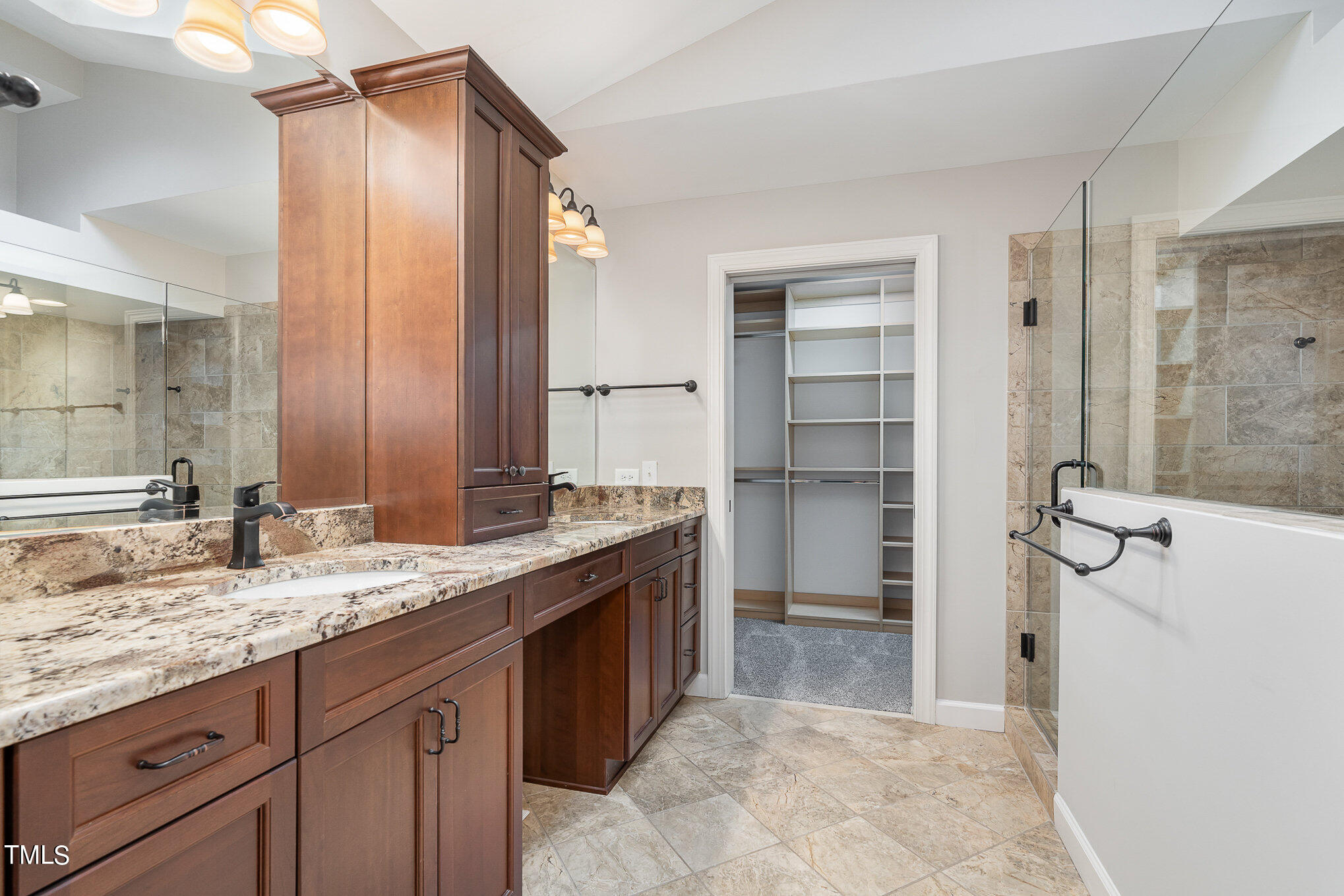 305 Fairwinds Drive Cary, NC 27518 - Photo 9 of 27 a spacious bathroom with a granite countertop sink mirror and double