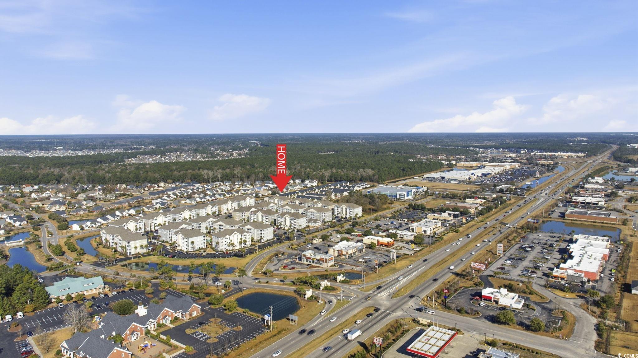 165 Ella Kinley Circle, Unit 302 Myrtle Beach, SC 29588 - Photo 29 of 38 Aerial view of property and surrounding area