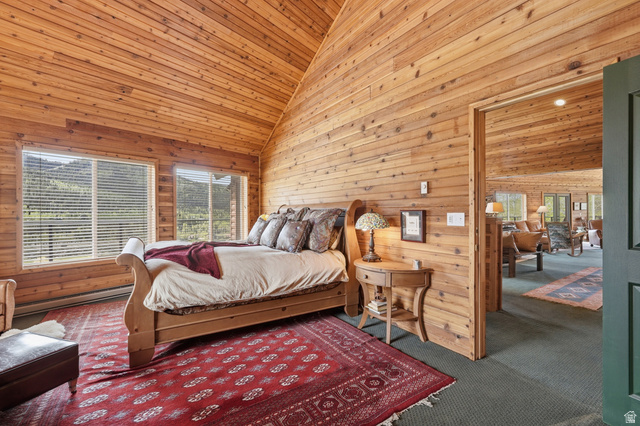 6 Beaver Springs Rancheros Oakley, UT 84055 - Photo 24 of 68 Wood-paneled room with vaulted ceilings and multiple windows