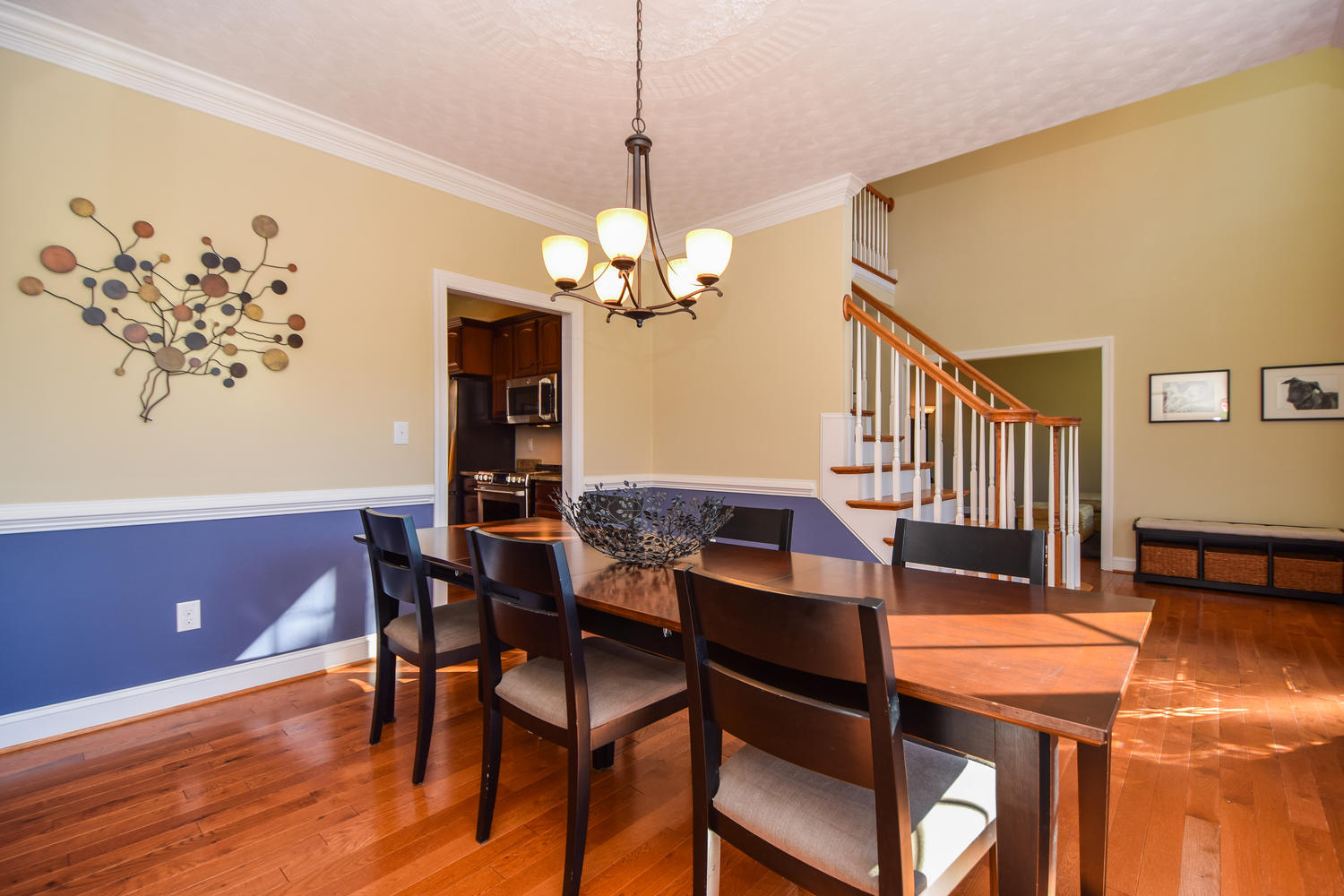 45 Turtle Rock Ridge Blue Ridge, VA 24064 - Photo 14 of 55 a view of a dining room with furniture and a chandelier