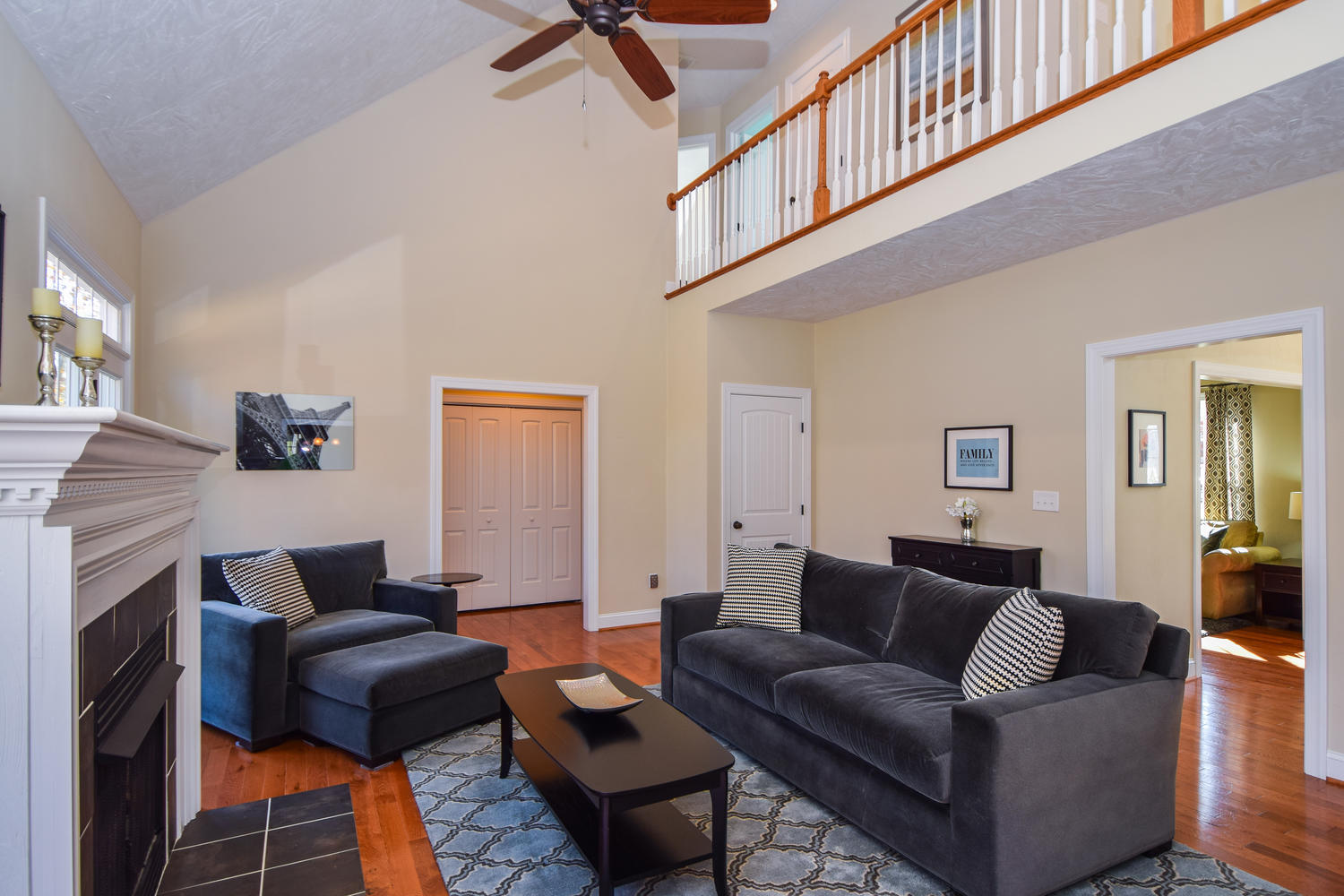 45 Turtle Rock Ridge Blue Ridge, VA 24064 - Photo 16 of 55 a living room with furniture and a fireplace