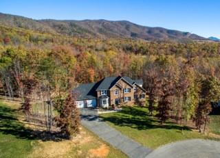 45 Turtle Rock Ridge Blue Ridge, VA 24064 - Photo 51 of 55 a front view of a house with a yard and a large tree