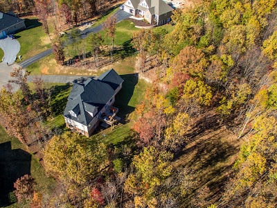 45 Turtle Rock Ridge Blue Ridge, VA 24064 - Photo 53 of 55 an aerial view of a house with a yard