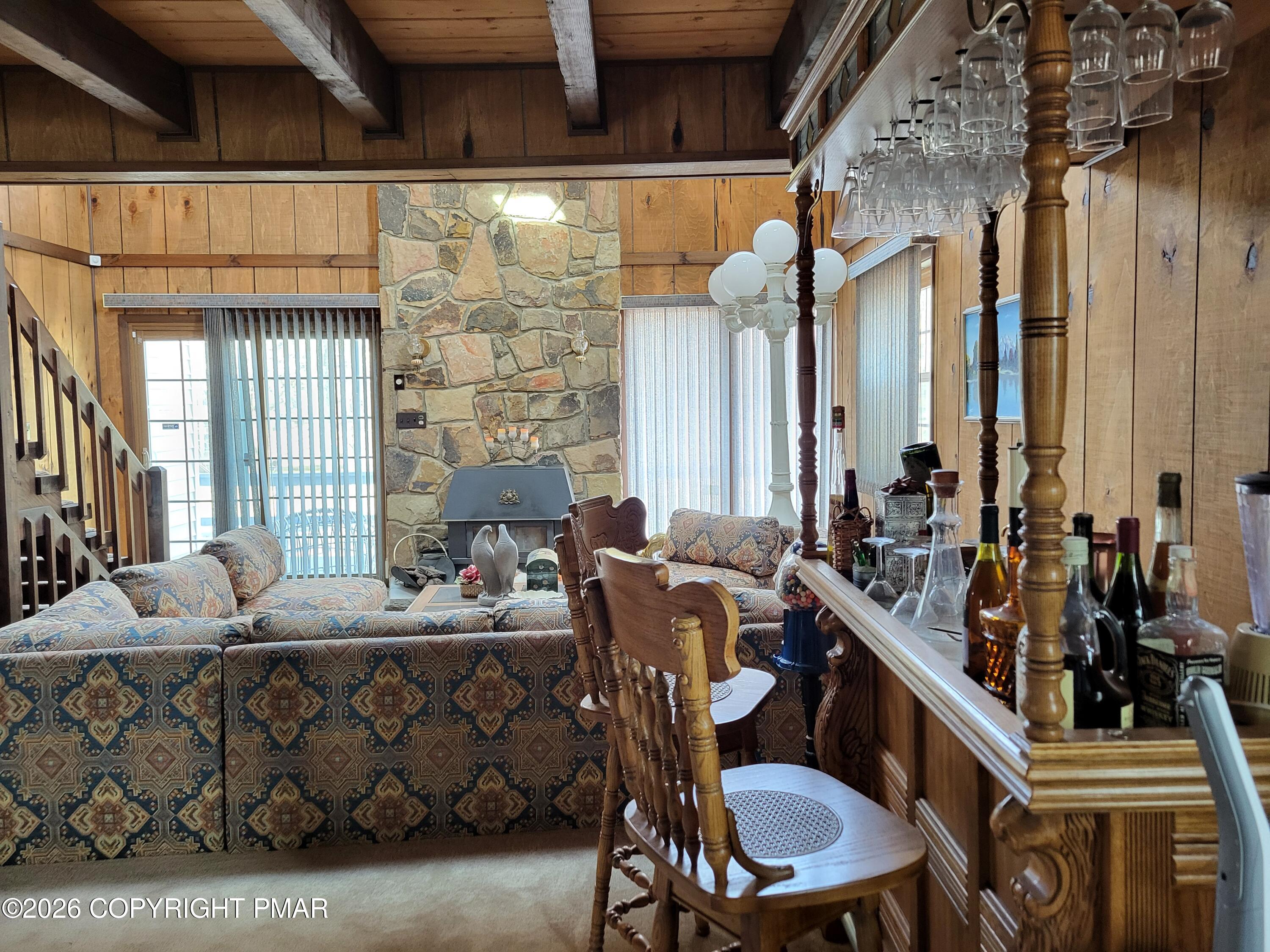 2014 Scarborough Way Bushkill, PA 18324 - Photo 19 of 82 a view of a dining room with furniture window and outside view
