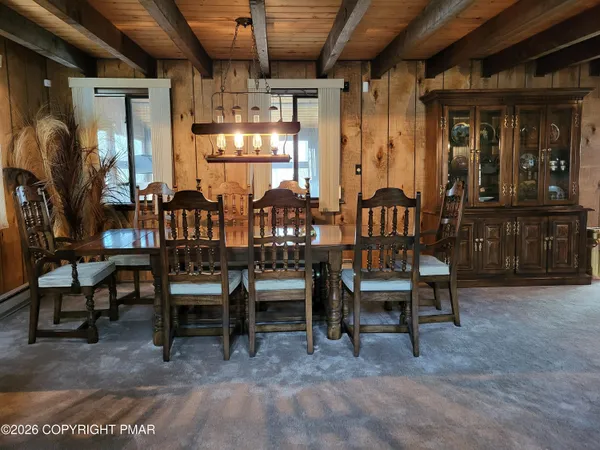 a room with furniture and window