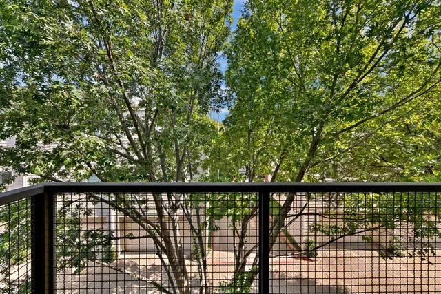 a view of city from balcony