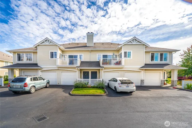 a car parked in front of a house