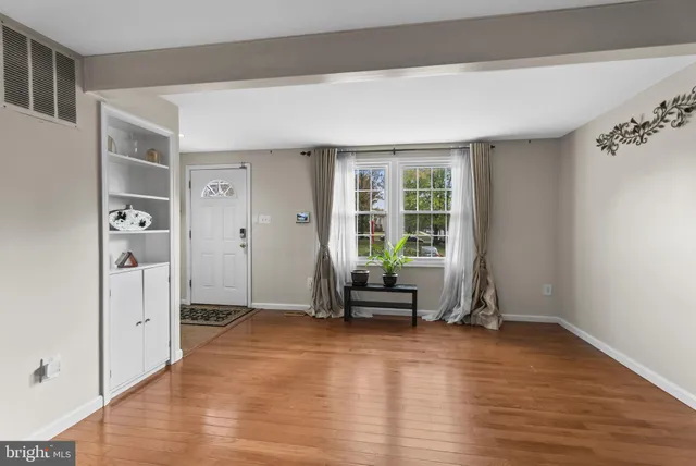 wooden floor in an empty room