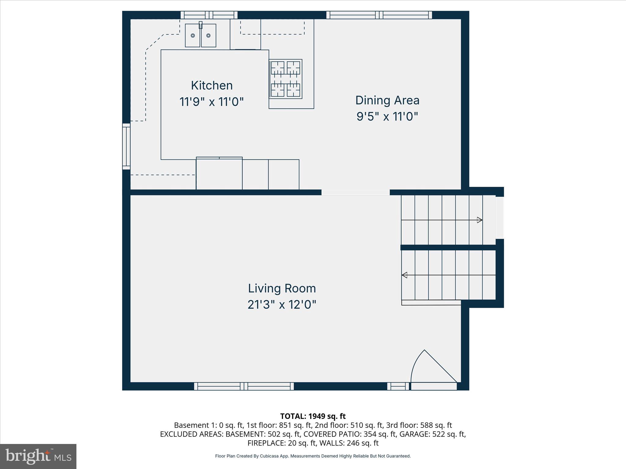2476 Wilson Street Reading, PA 19605 - Photo 36 of 38 3rd_floor_2476_wilson_street_reading_with_dim