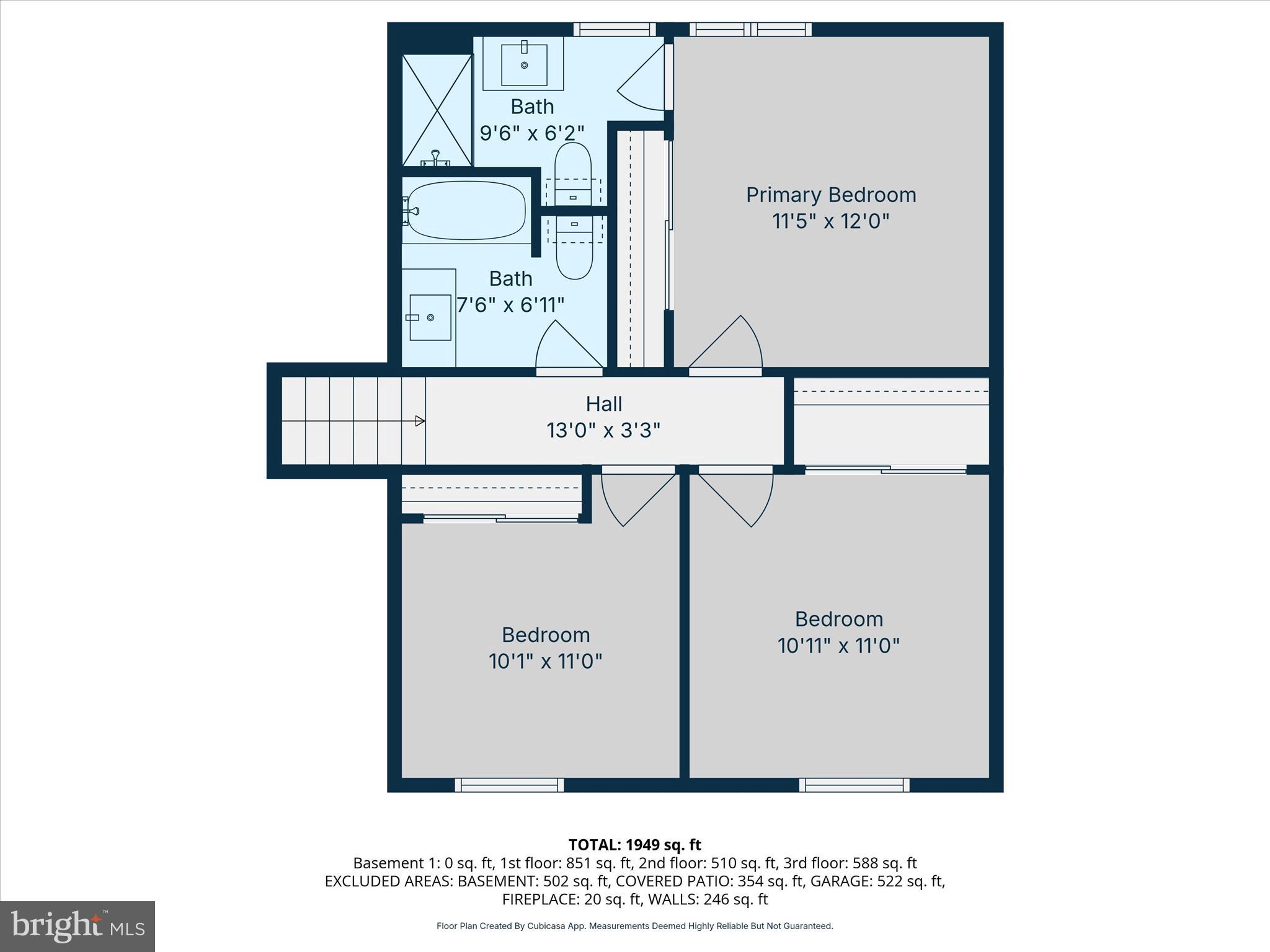 2476 Wilson Street Reading, PA 19605 - Photo 37 of 38 4th_floor_2476_wilson_street_reading_with_dim
