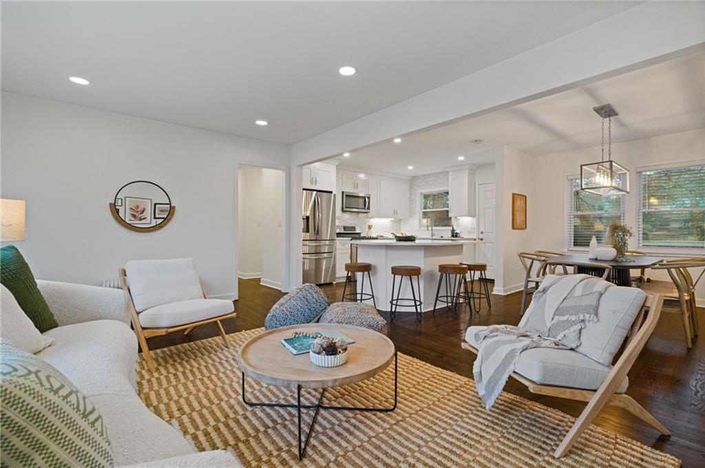 2226 Alpha Drive Decatur, GA 30032 - Photo 13 of 36 a living room with furniture and a table