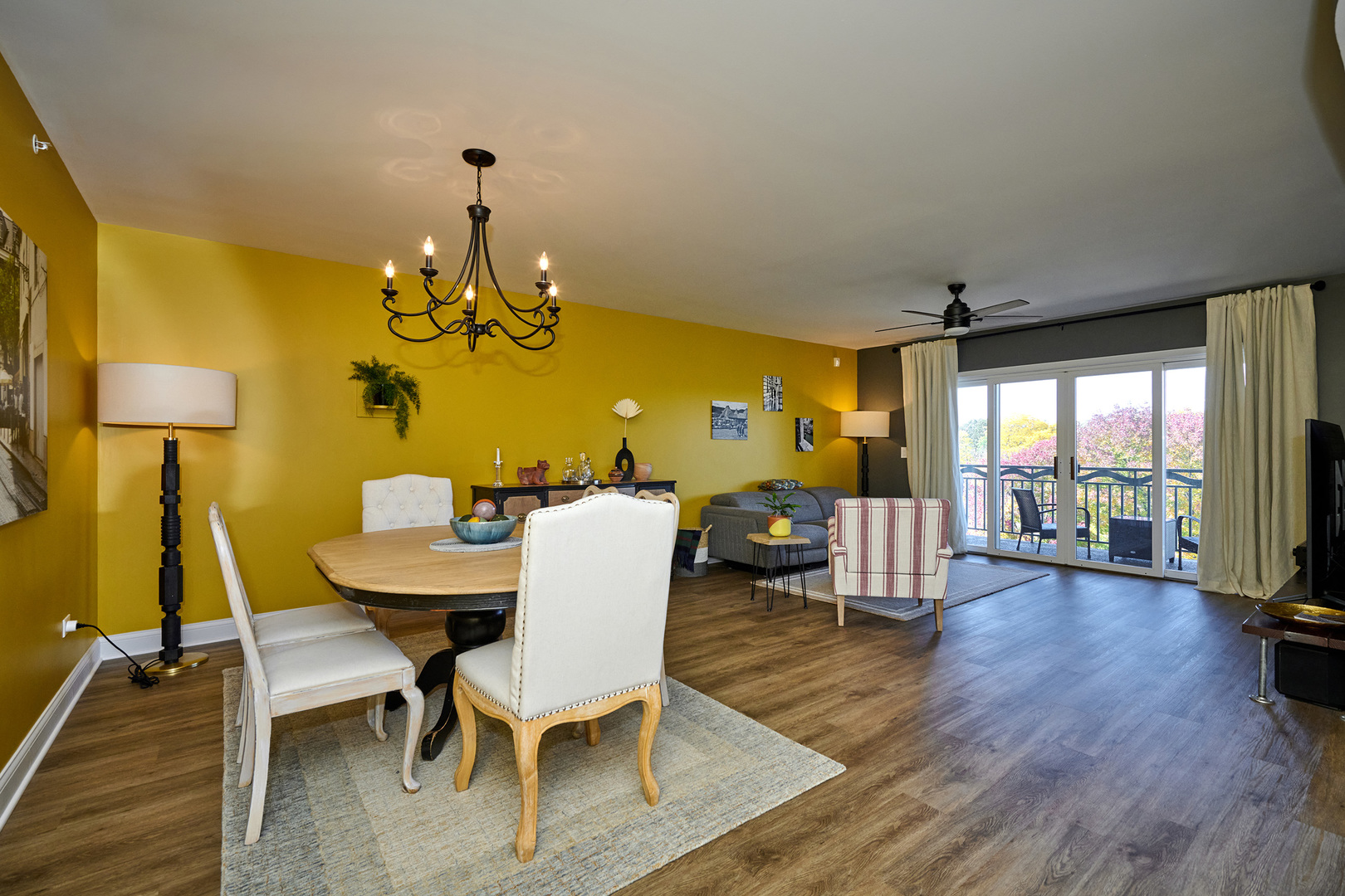 740 Creekside Drive, Unit 510 Mount Prospect, IL 60056 - Photo 6 of 48 a view of a dining room with furniture and wooden floor