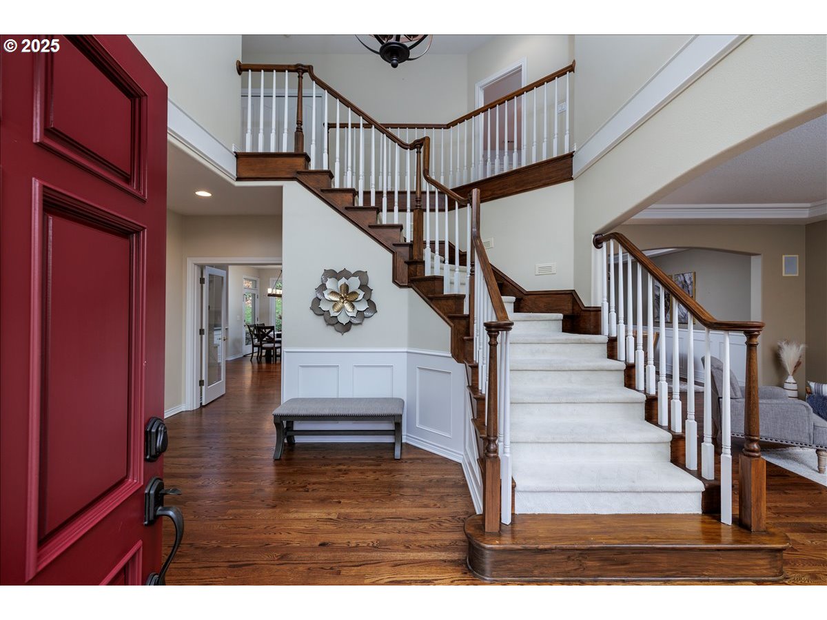 15540 Southwest Baker Lane Portland, OR 97224 - Photo 2 of 43 a view of entryway and hall with wooden floor