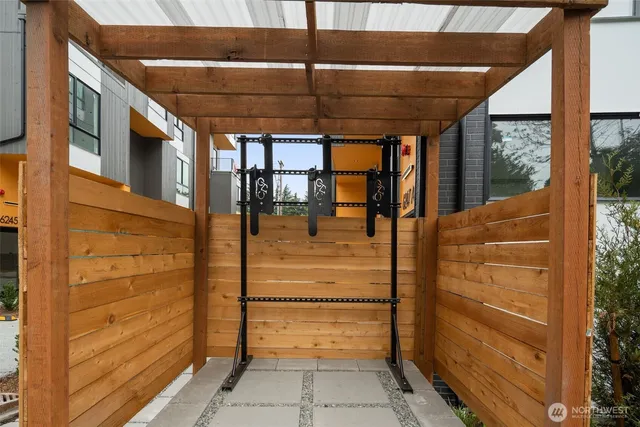 a view of entryway door