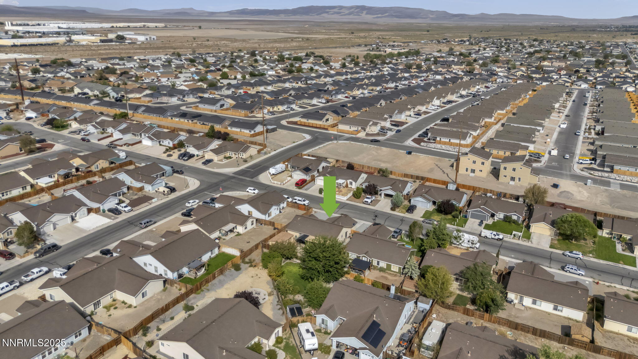 572 Spur Way Fernley, NV 89408 - Photo 41 of 48 an aerial view of a city with lots of residential buildings