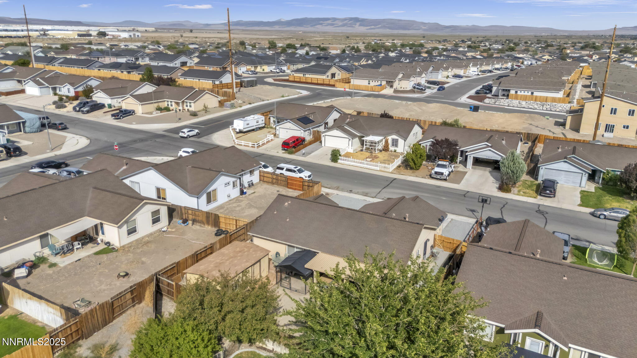 572 Spur Way Fernley, NV 89408 - Photo 45 of 48 an aerial view of a city with lots of residential buildings