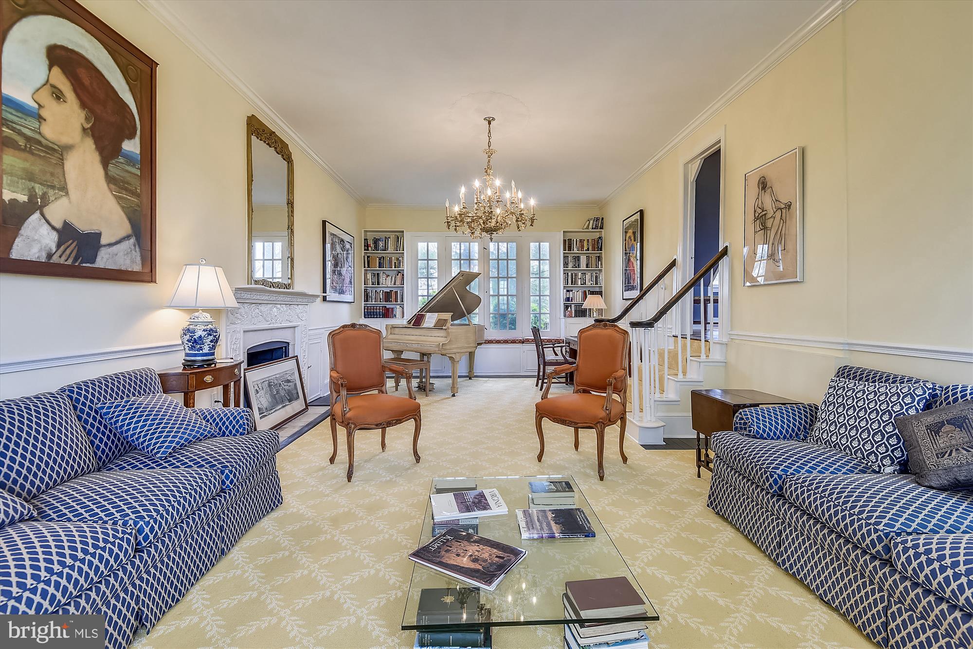 20209 St Louis Road Purcellville, VA 20132 - Photo 11 of 62 a living room with furniture a chandelier and a rug