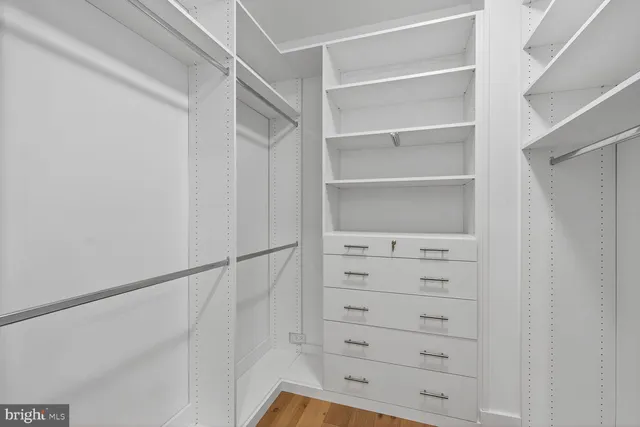 a view of walk in closet