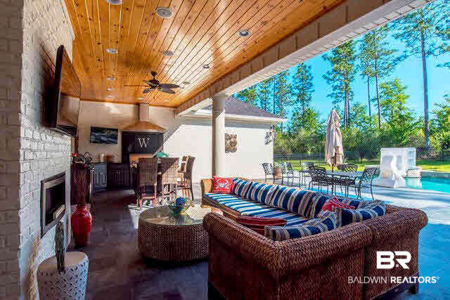 32576 Whimbret Way Daphne, AL 36527 - Photo 6 of 25 AND.....if you don't want to get wet, there is still plenty of fun to be had by relaxing in front of the outdoor fireplace.