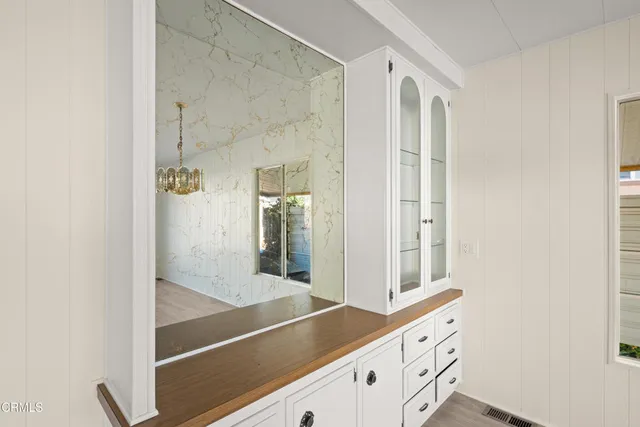 a view of empty room