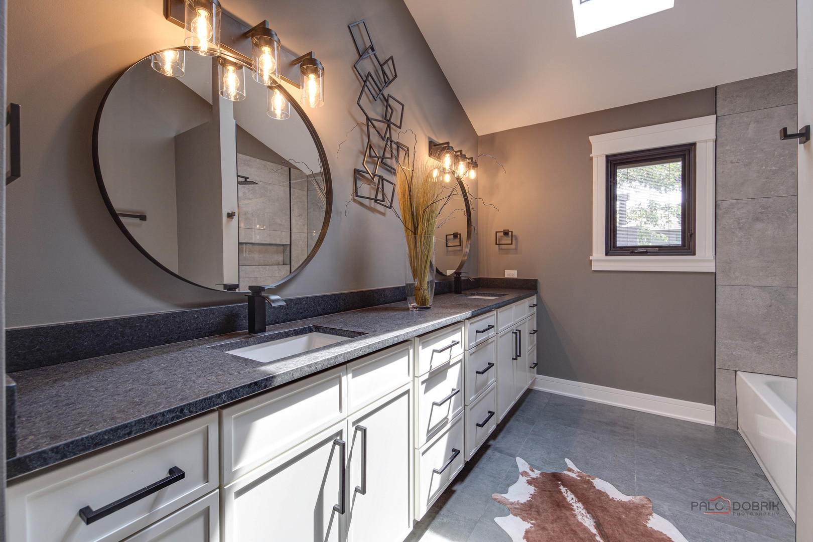 2221 Donegal Drive Darien, IL 60561 - Photo 42 of 62 a bathroom with a granite countertop sink and mirror